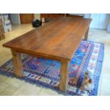 10ft ships timber dining table