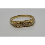 18ct gold diamond ring