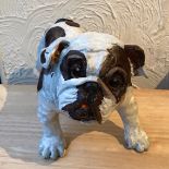 Rescued bulldog sculpture