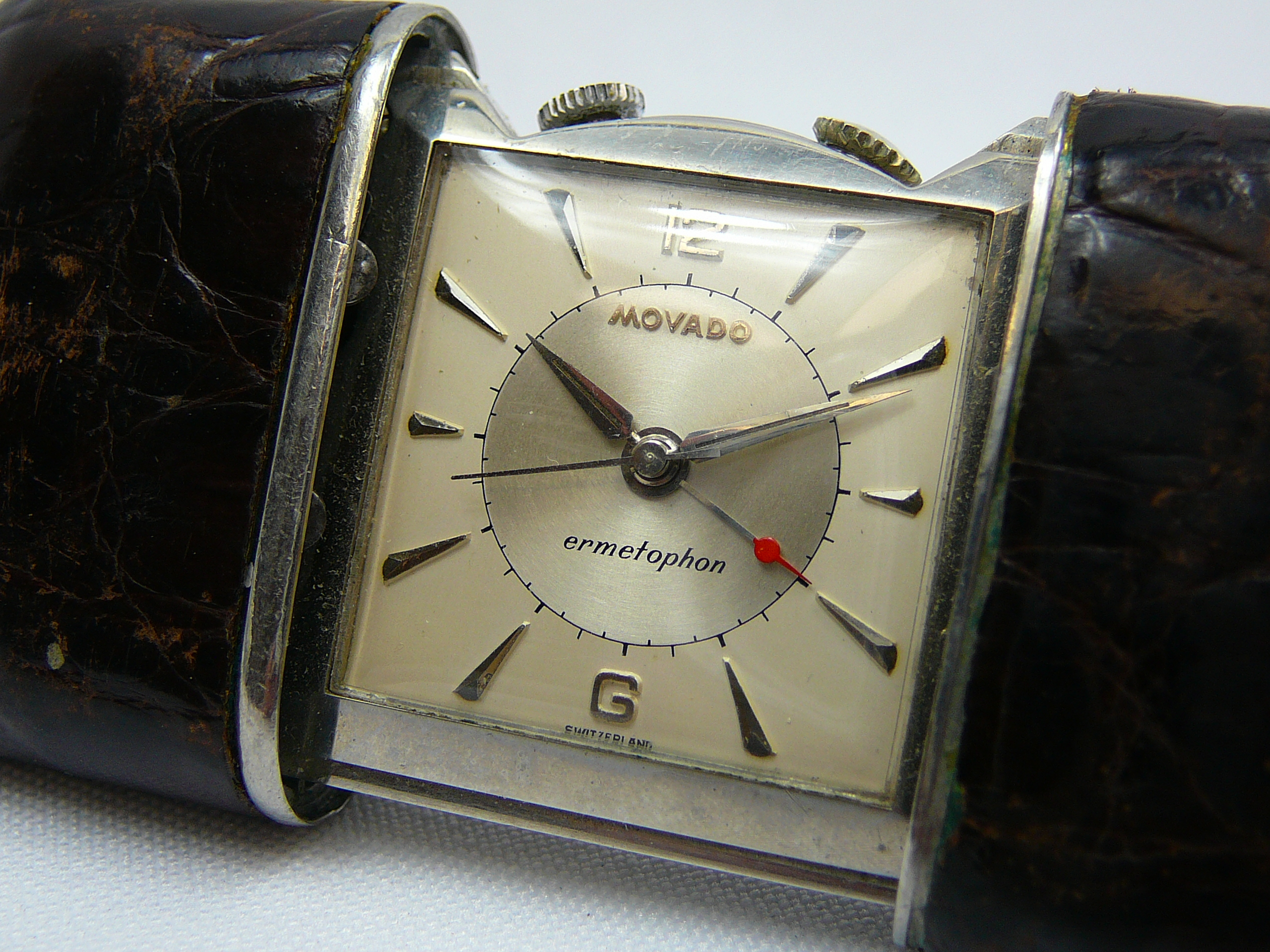 Movado Ermetophon vintage travel clock - Image 3 of 4