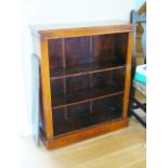 Oak adjustable bookcase
