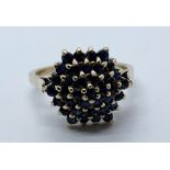 9ct gold sapphire ring