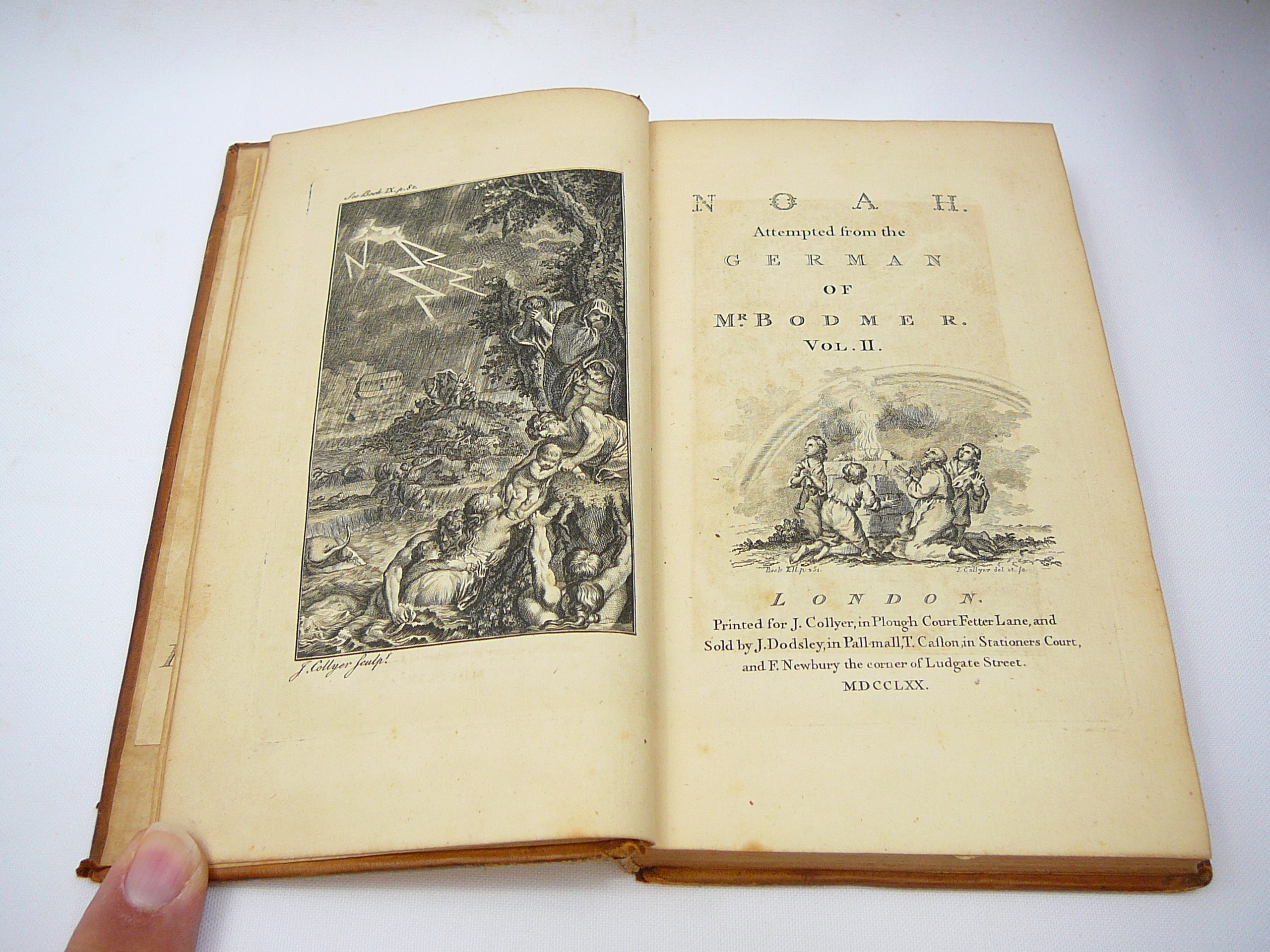 18th Century copy of Noah attempted from the German of Mr Bodmer. Two volumes. - Image 7 of 7