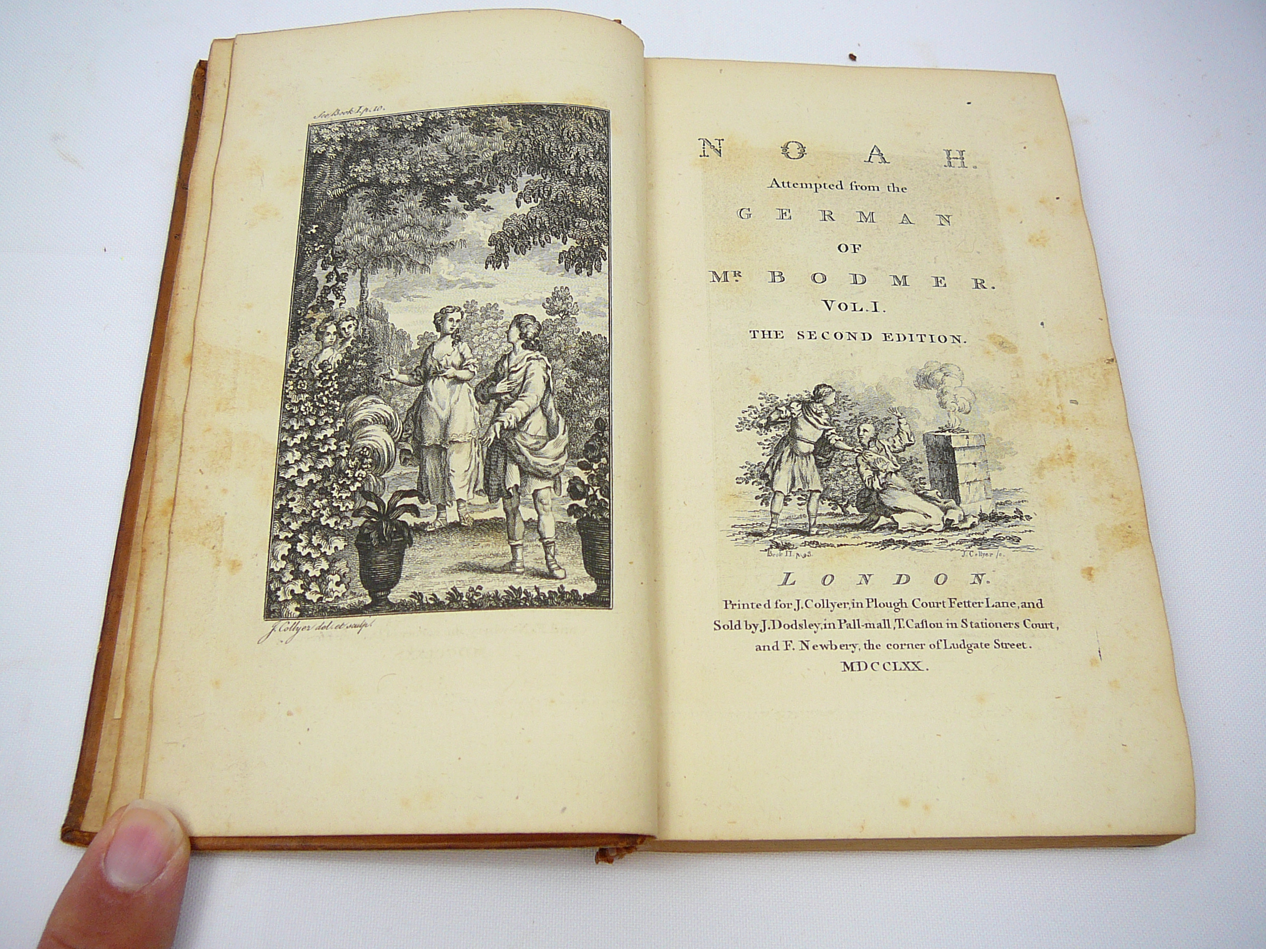 18th Century copy of Noah attempted from the German of Mr Bodmer. Two volumes. - Image 4 of 7