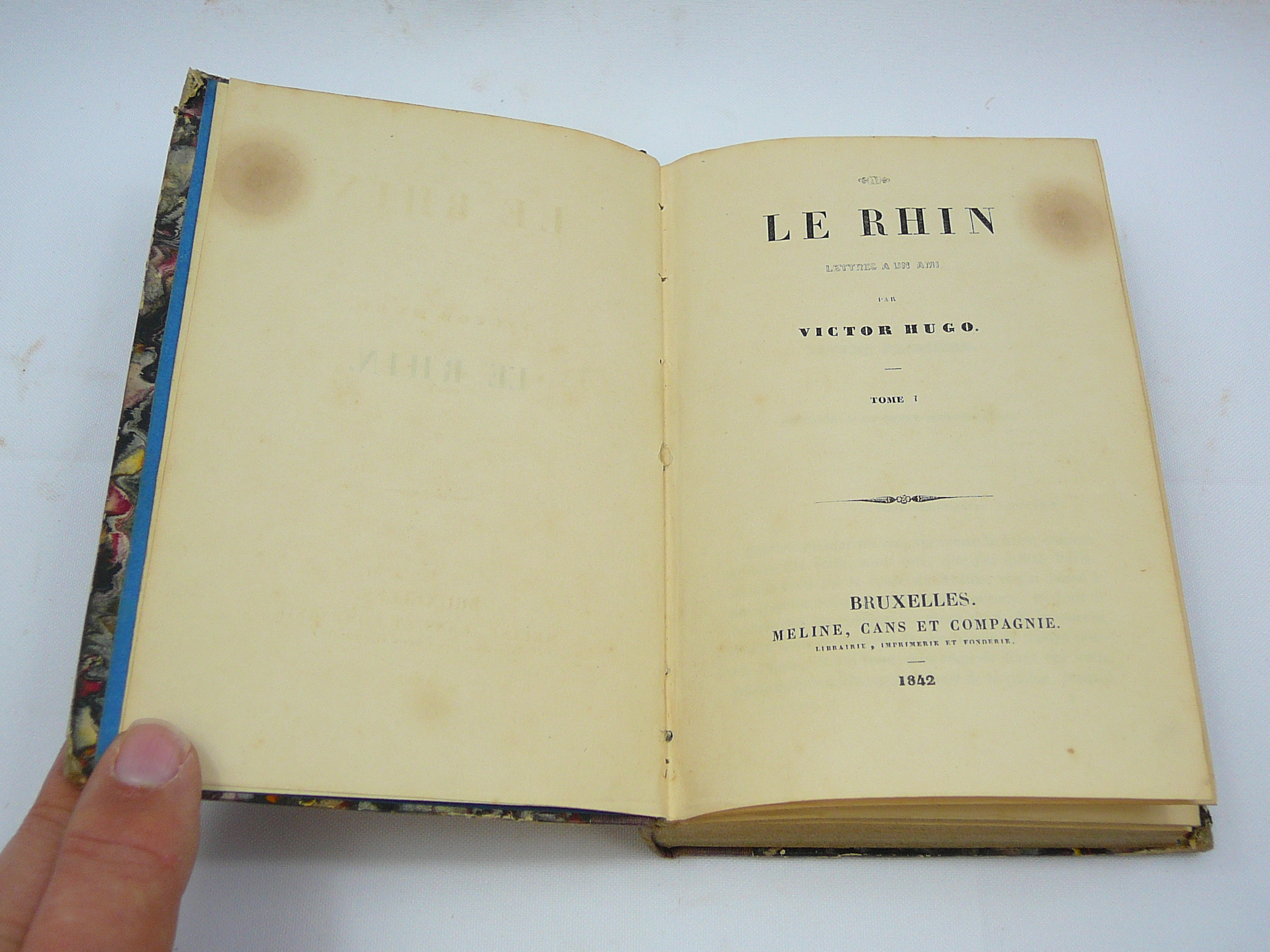 Mid 19th Copy of Le Rhin by Victor Hugo (2 volumes) - Image 7 of 7