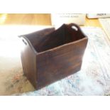 Oak cradle log box