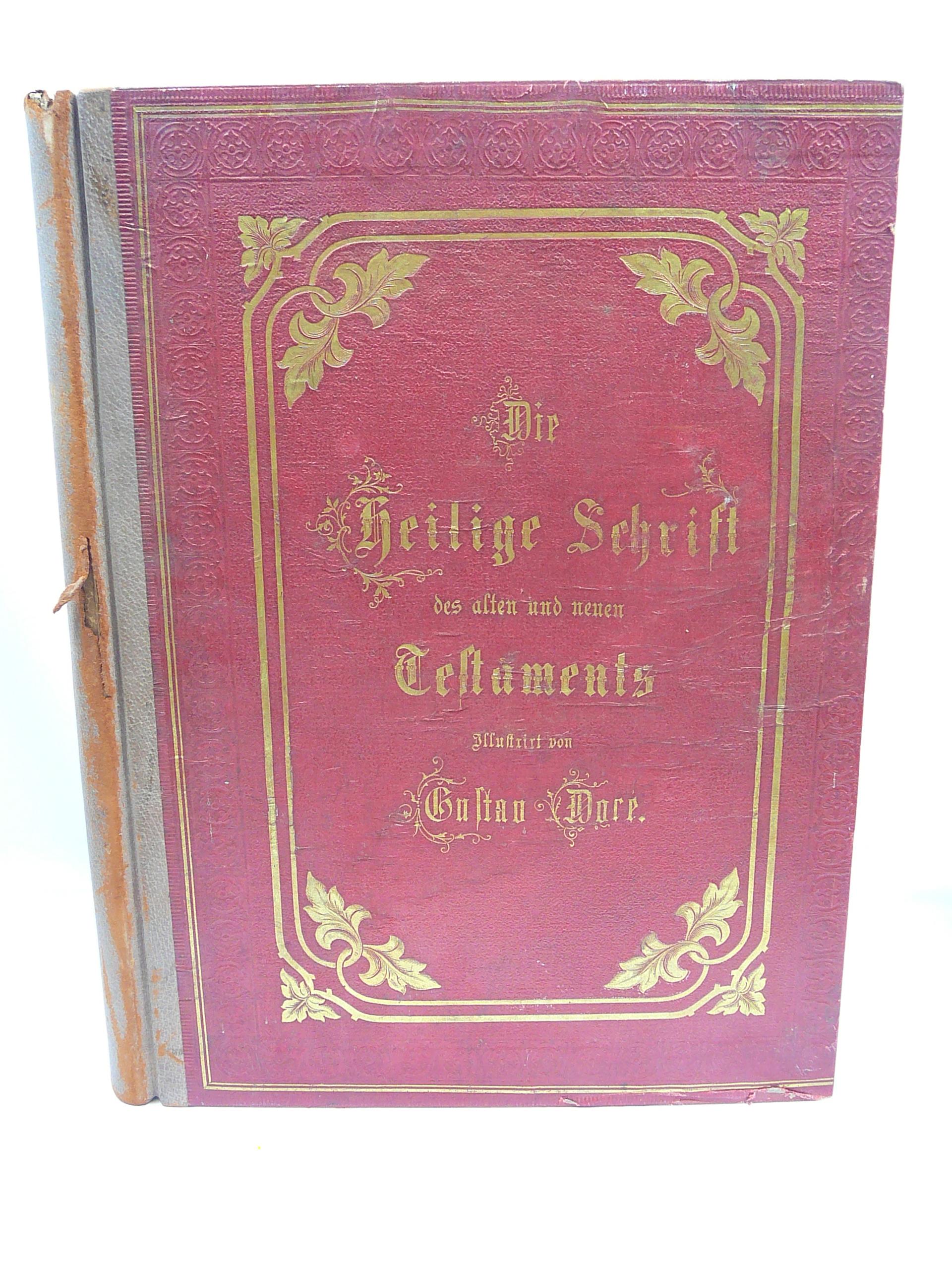19th Century German Holy Scriptures book by D Martin Luther