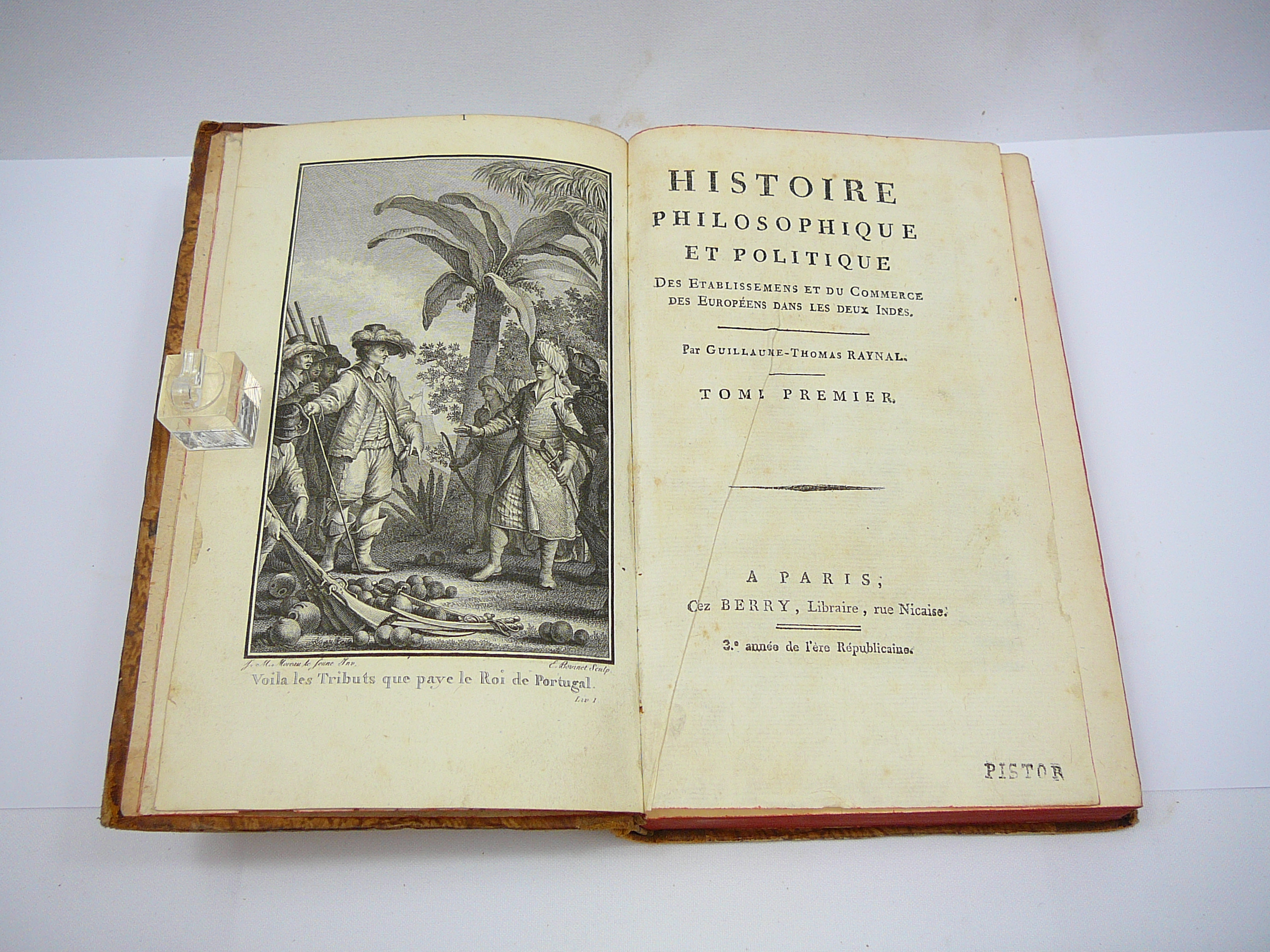 Set of 11 18th Century Histoire Philosophique et Politique by P Raynal - Image 8 of 55