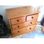 Pine chest of drawers