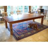 10ft ships timber dining table