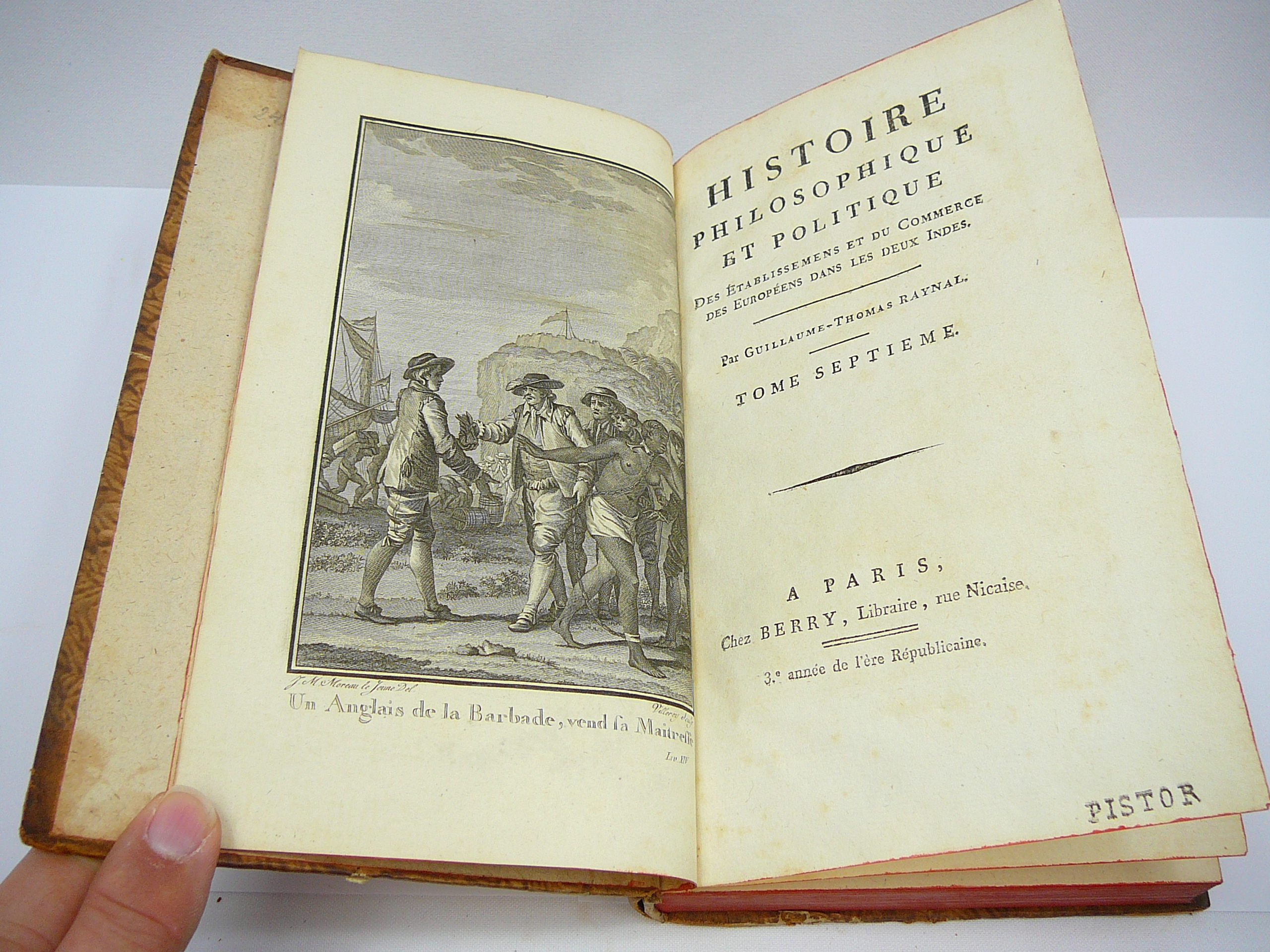 Set of 11 18th Century Histoire Philosophique et Politique by P Raynal - Image 38 of 55