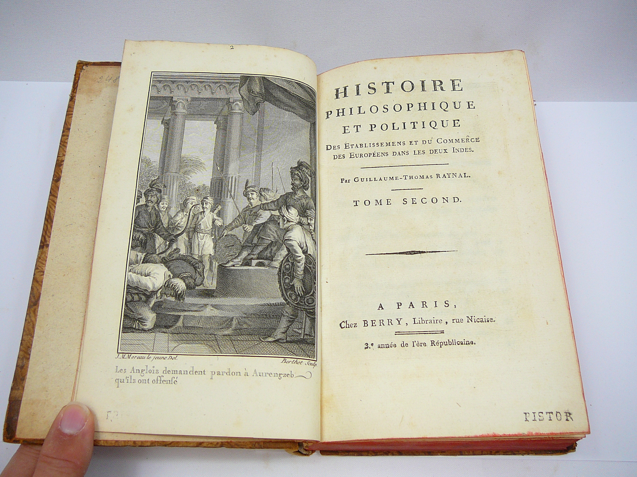 Set of 11 18th Century Histoire Philosophique et Politique by P Raynal - Image 13 of 55