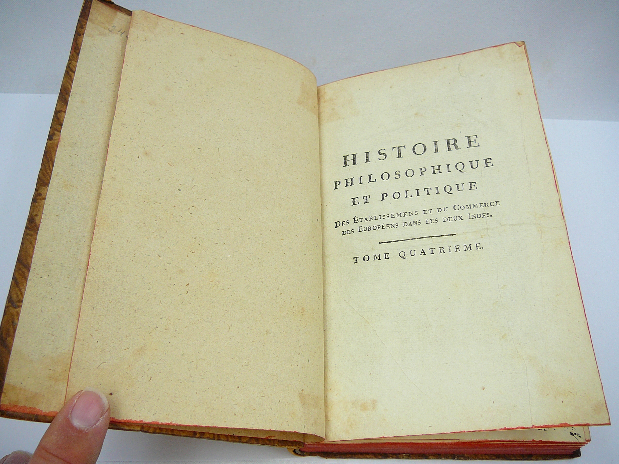 Set of 11 18th Century Histoire Philosophique et Politique by P Raynal - Image 22 of 55