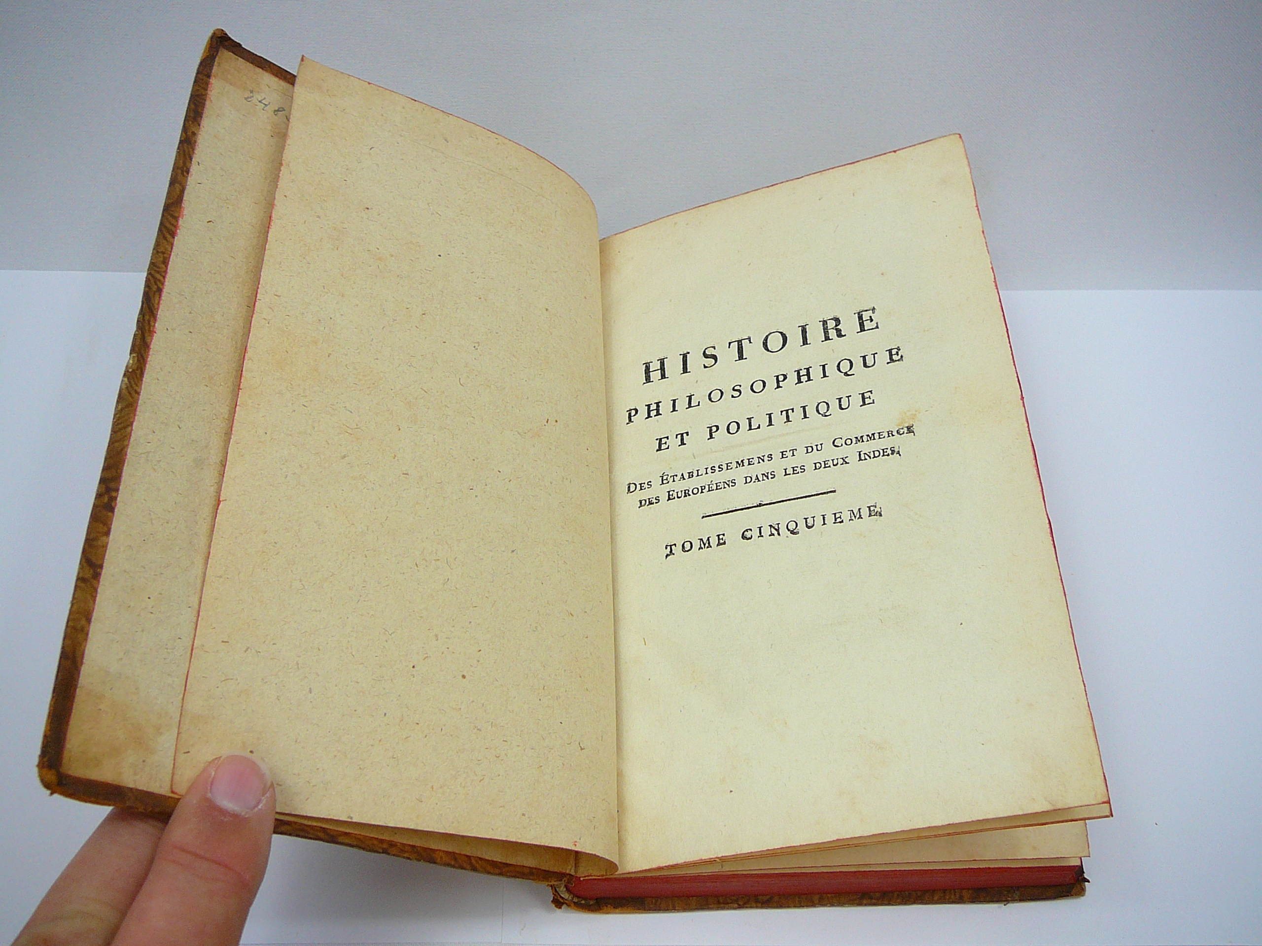 Set of 11 18th Century Histoire Philosophique et Politique by P Raynal - Image 27 of 55