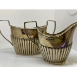 Silver jug and basin