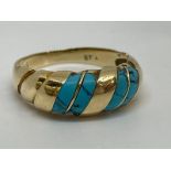 14ct turquoise ring