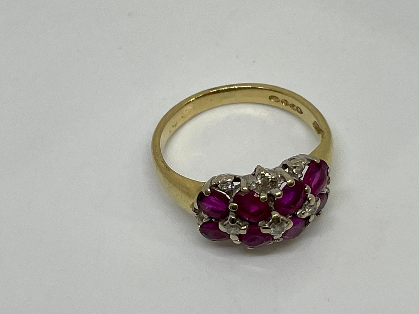 18ct ruby and diamond ring - Image 2 of 3