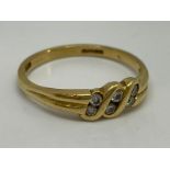 18ct gold and diamond ring