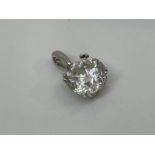 9ct white gold pendant