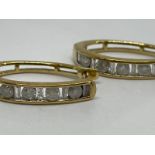 9ct gold and diamond earrings