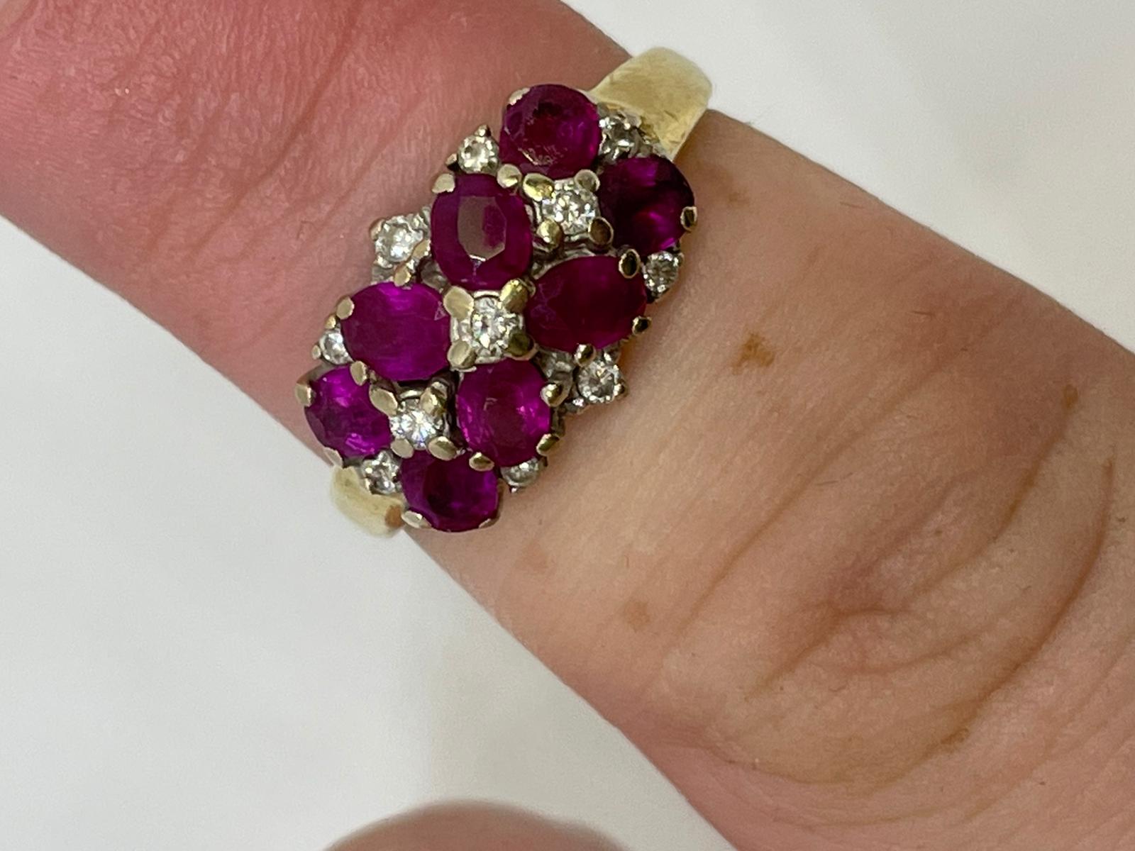 18ct ruby and diamond ring - Image 3 of 3