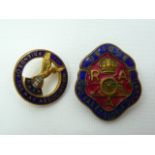 Royal Artillery badge etc