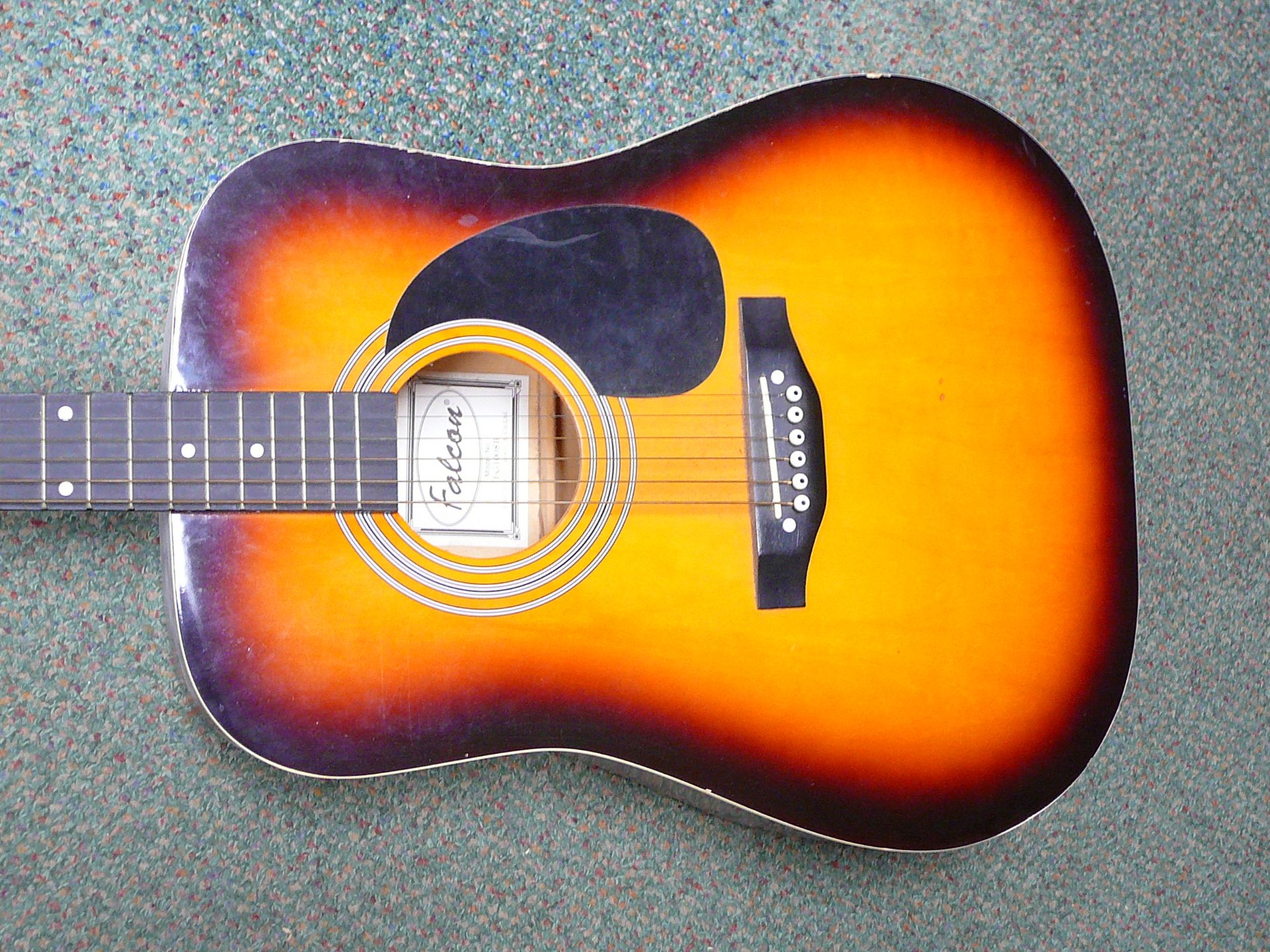 Falcon acoustic guitar - Image 3 of 3