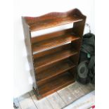 Oak waterfall bookcase