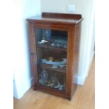 Edwardian mahogany glazed bookcase