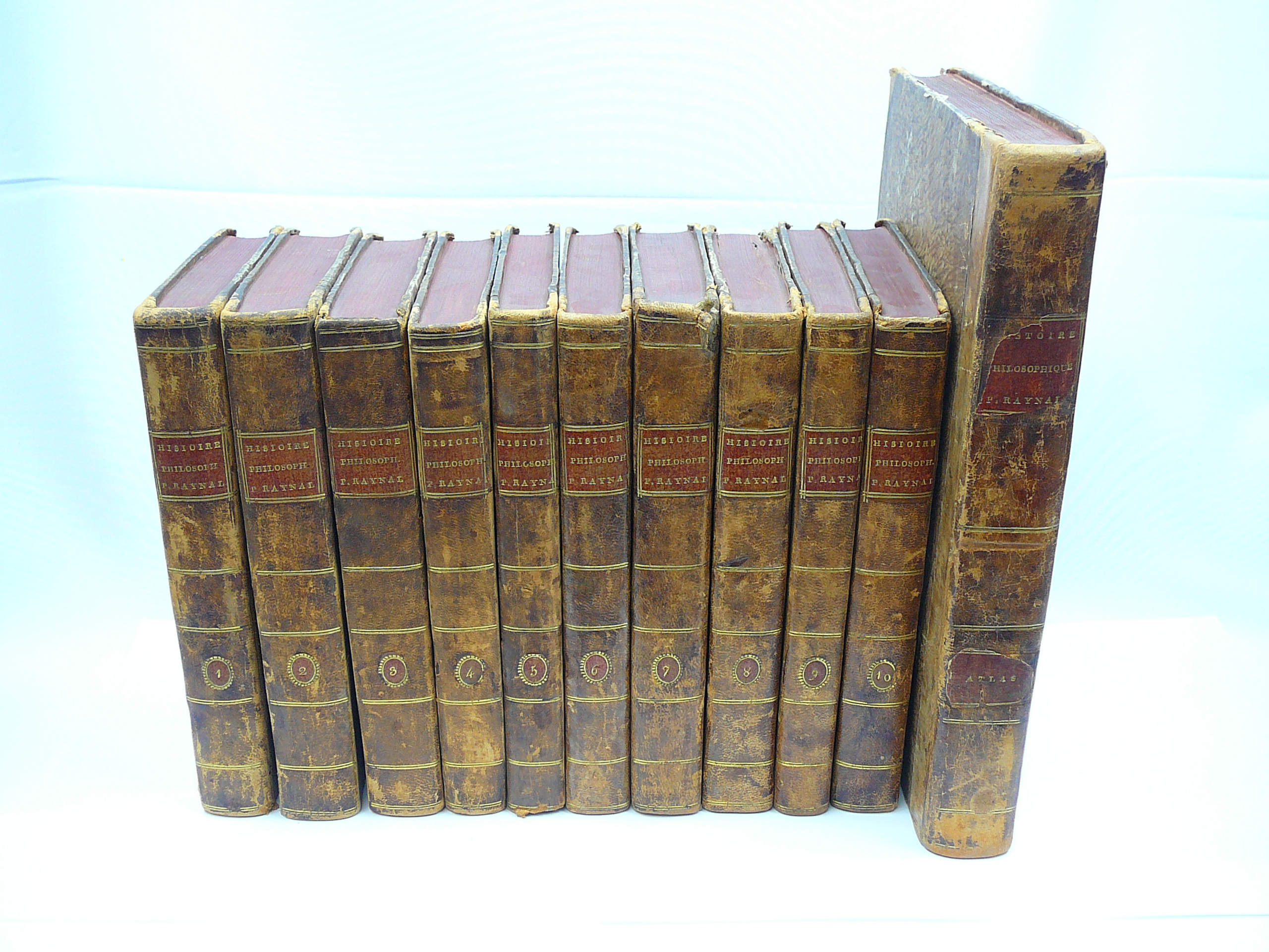 Set of 11 18th Century Histoire Philosophique et Politique by P Raynal