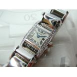 Ladies White Gold Cartier Wristwatch