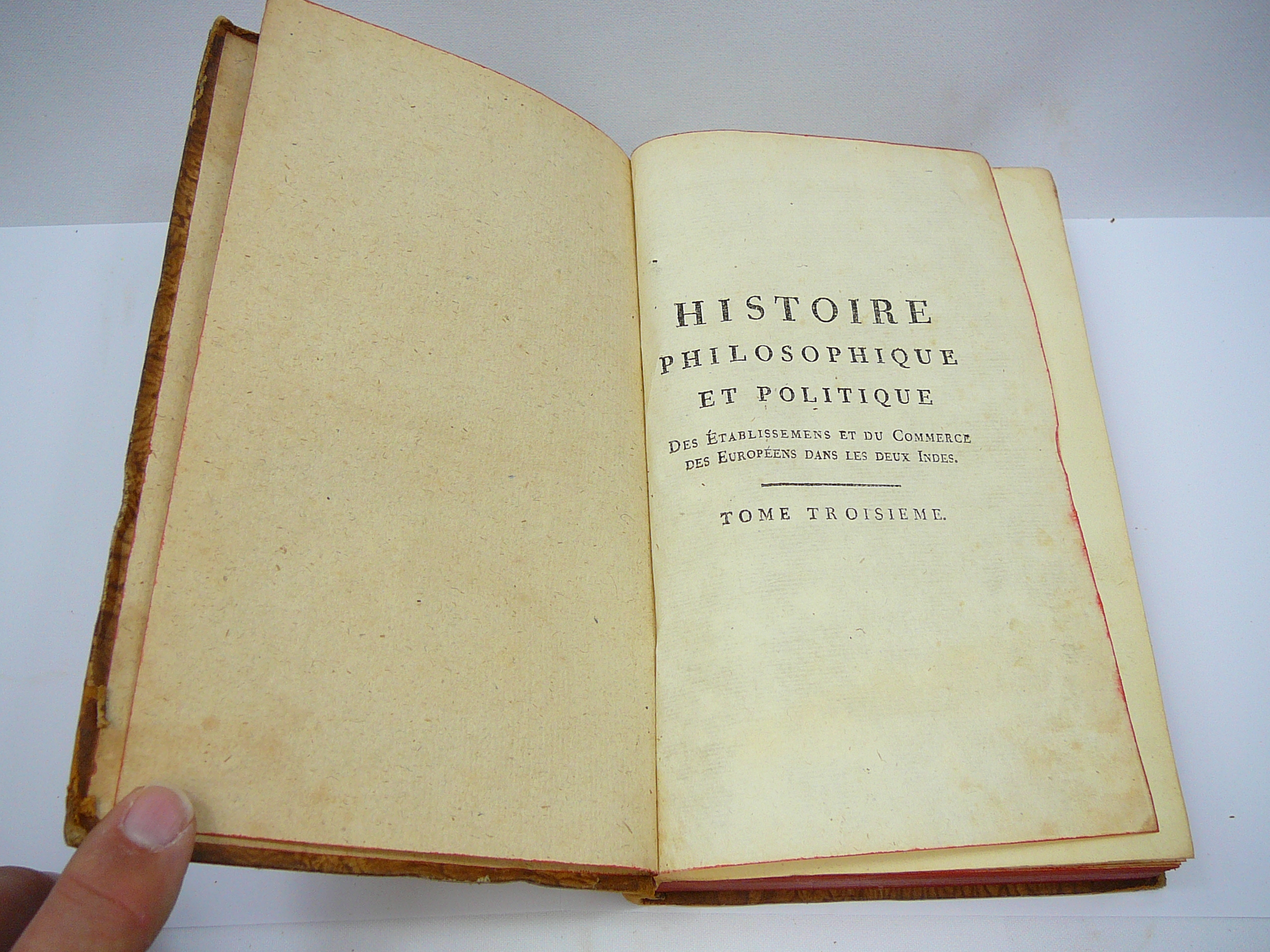 Set of 11 18th Century Histoire Philosophique et Politique by P Raynal - Image 17 of 55
