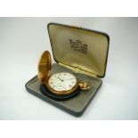 Gents Gold Waltham Hunter Pocketwatch