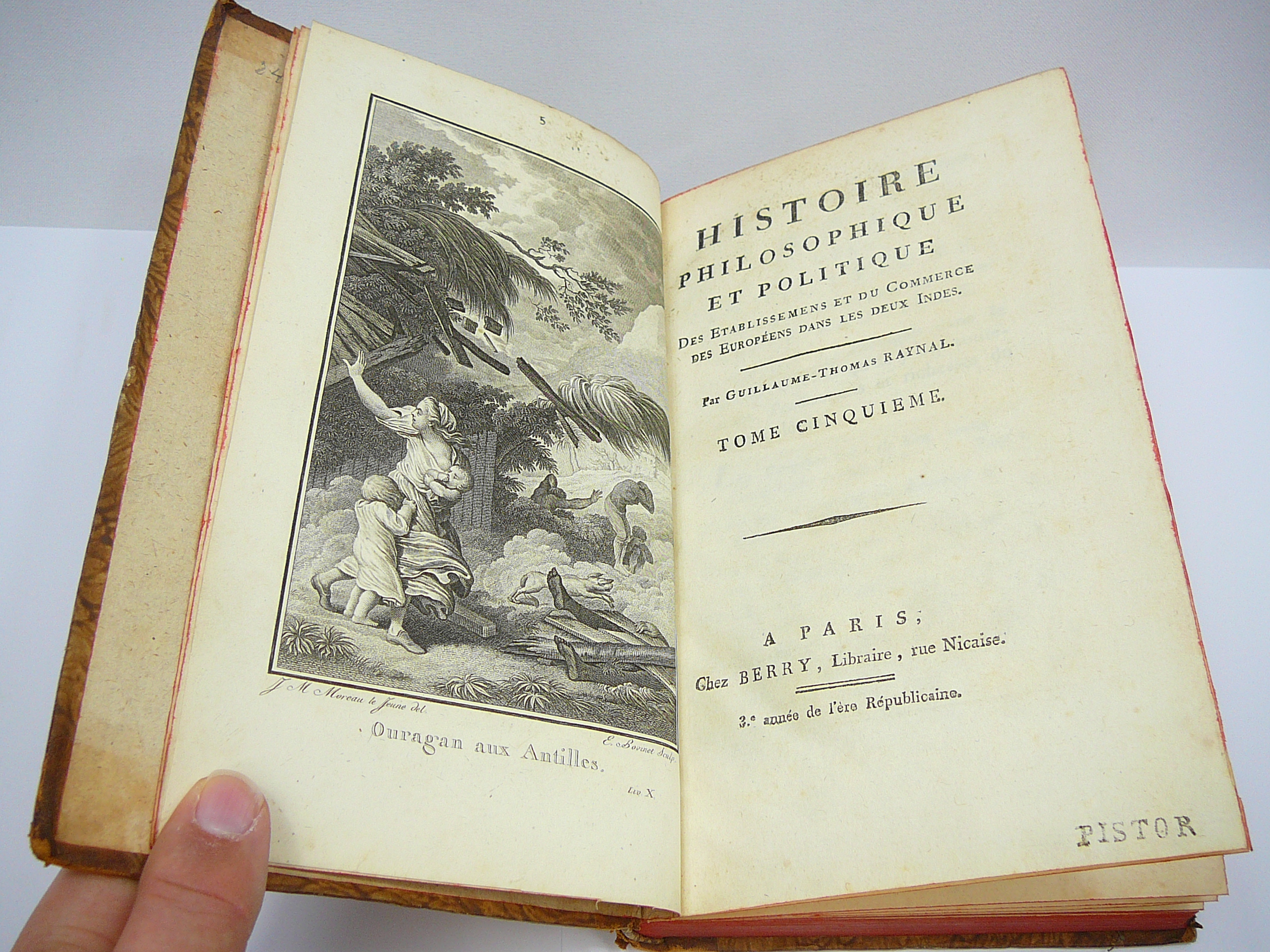 Set of 11 18th Century Histoire Philosophique et Politique by P Raynal - Image 28 of 55