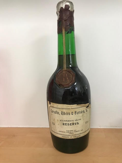 Vintage bottle of Portuguese Brandy.