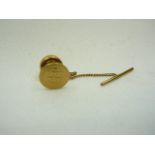 9ct gold fronted tie pin