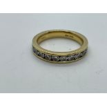 18ct gold diamond band