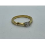 18ct gold diamond ring