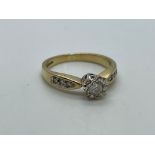 9ct gold diamond ring