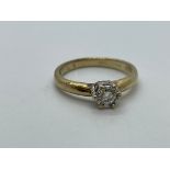 9ct gold diamond ring