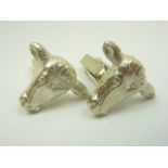 Silver cufflinks