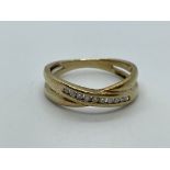 9ct gold diamond ring