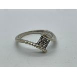 18ct white gold diamond ring