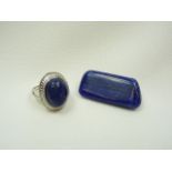 Lapis Lazuli ring and brooch