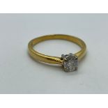 18ct gold diamond ring