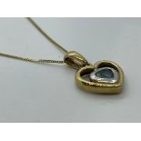 9ct gold pendant and chain