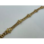 15ct gold opal bracelet