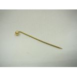 Faux pearl stick pin