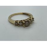 14ctgold salt and pepper diamond ring