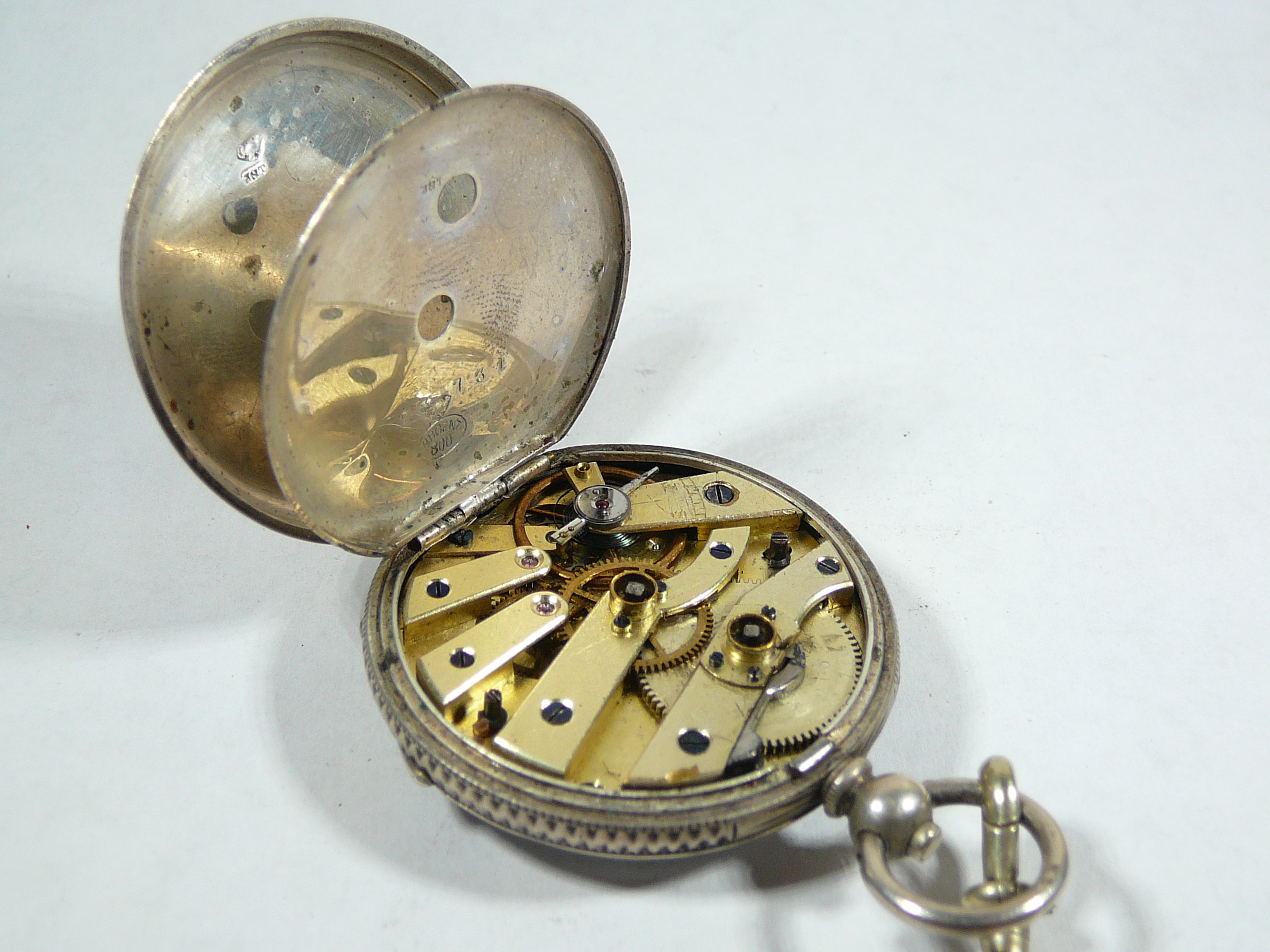 Ladies Silver Fob Watch - Image 4 of 4